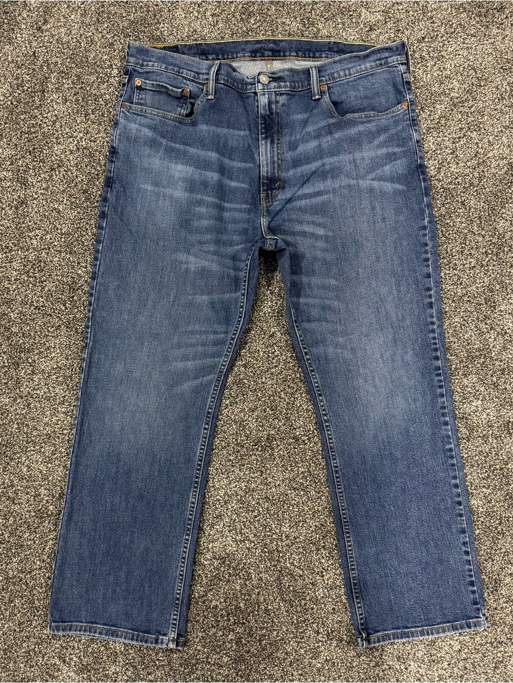 Levis Jeans Men 40x30 Blue 559 Relaxed Straight Mid Rise Stretch Medium Wash